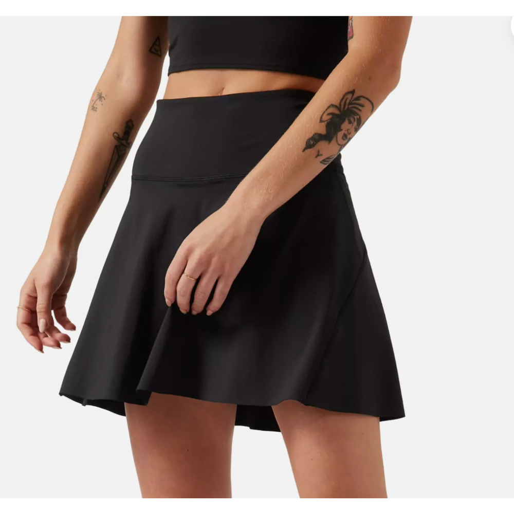 NEW ATHLETA BLACK ACE HIGH RISE 15 1/2 TENNIS SKORT SKIRT 15.5" 657683 SZ XS - Picture 4 of 7